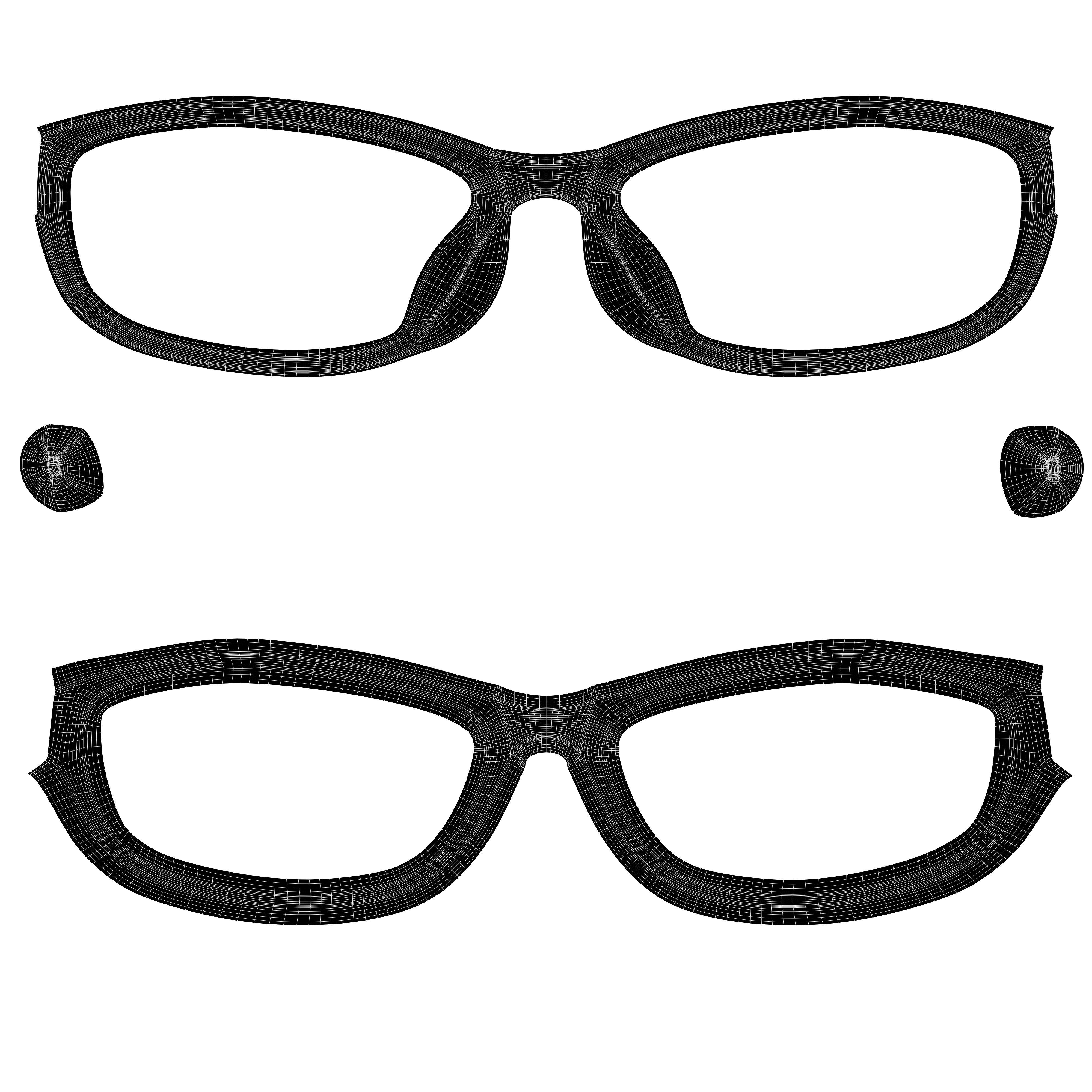 Eyeglasses for Men and Women 3D print model_11