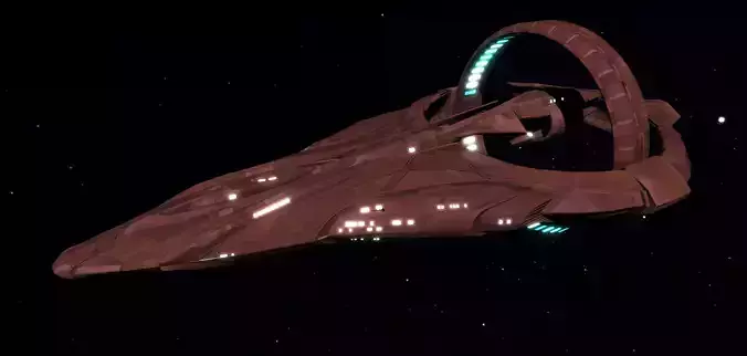 STAR TREK - VULCAN DKYER CLASS CRUISER 3D model