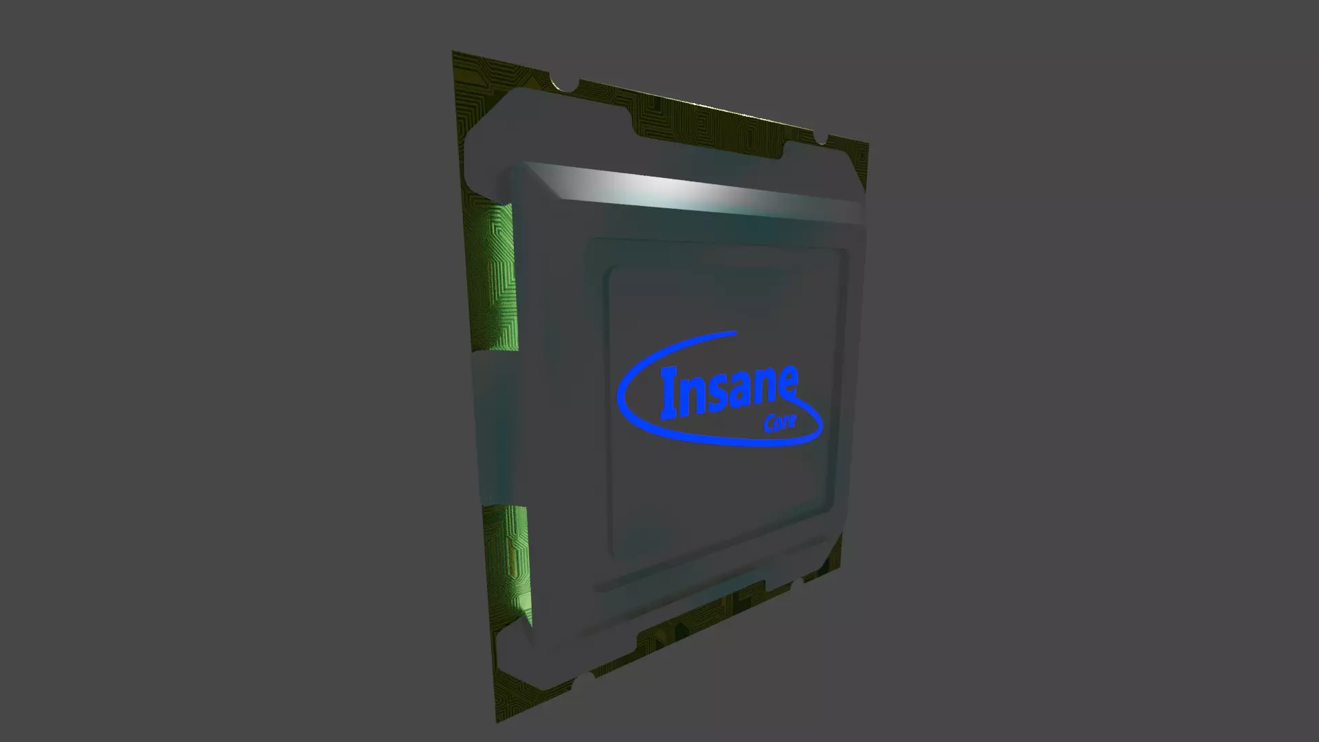 Insane Core Processor Low-poly 3D model_0