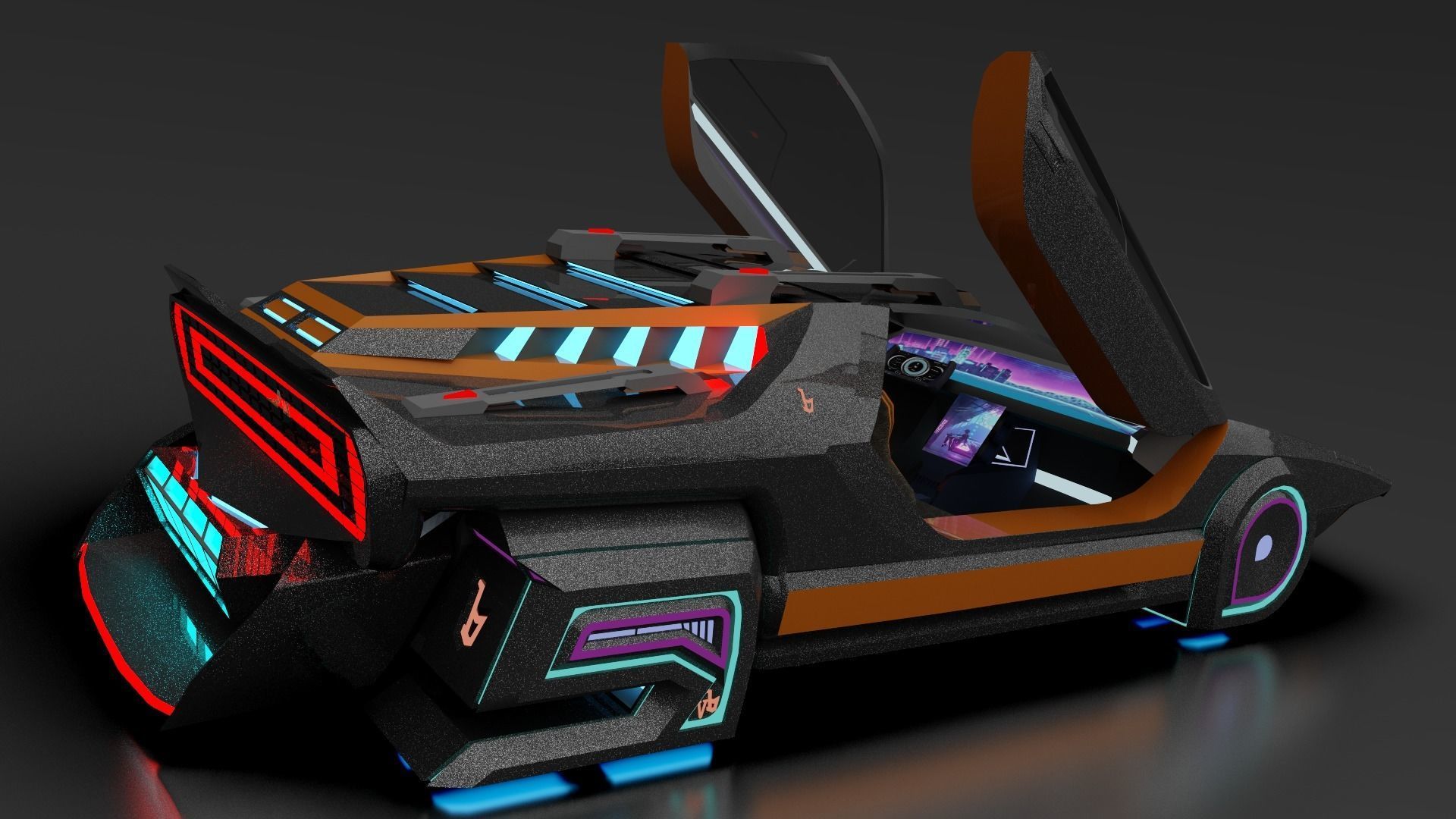 Alfa Romeo Carabo 1968-2045 Varlkiria Upgrade 3D model_3