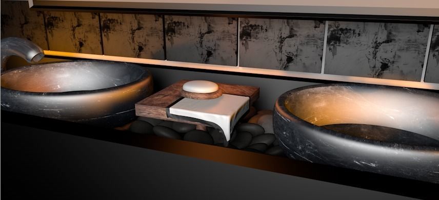 Bathroom washbasin Free low-poly 3D model_6