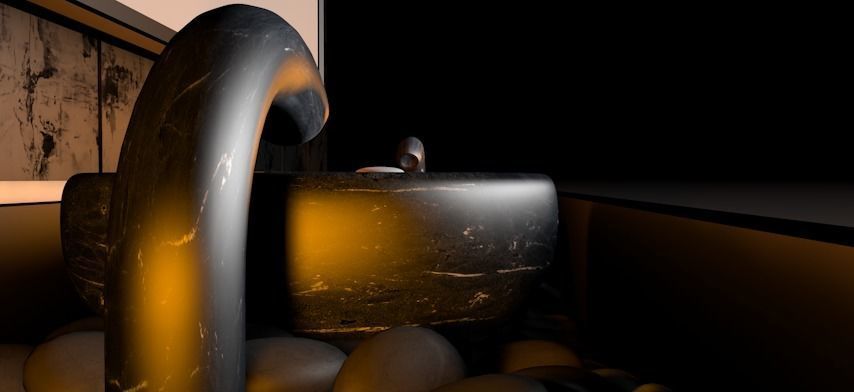 Bathroom washbasin Free low-poly 3D model_3