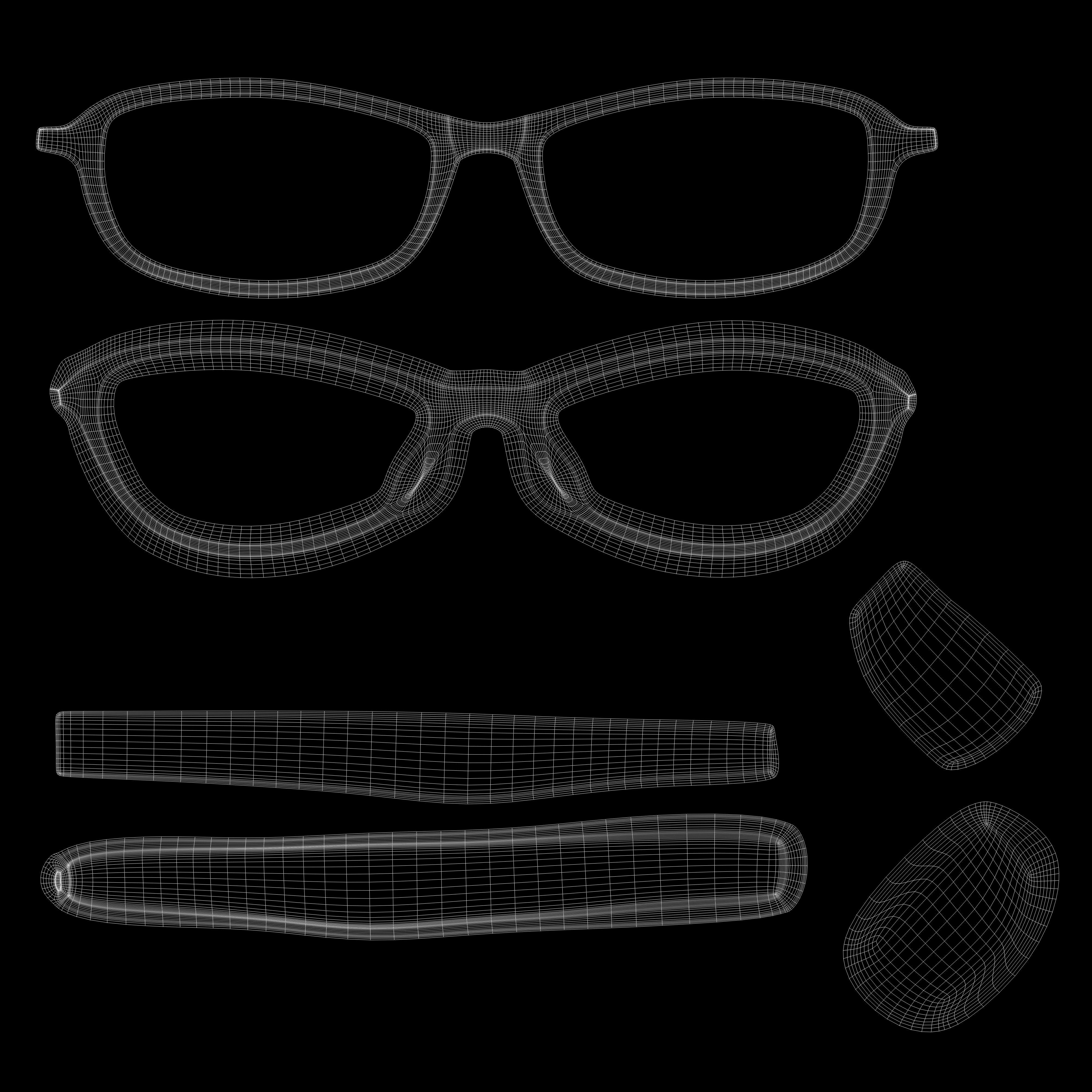 Eyeglasses for Men and Women 3D print model_7