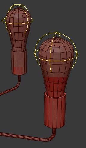 Gold Stick Chandelier 3D model_3