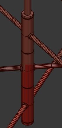 Helix Chandelier Gold 3D model_2