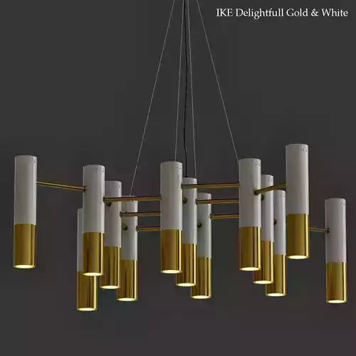 Helix Chandelier Gold