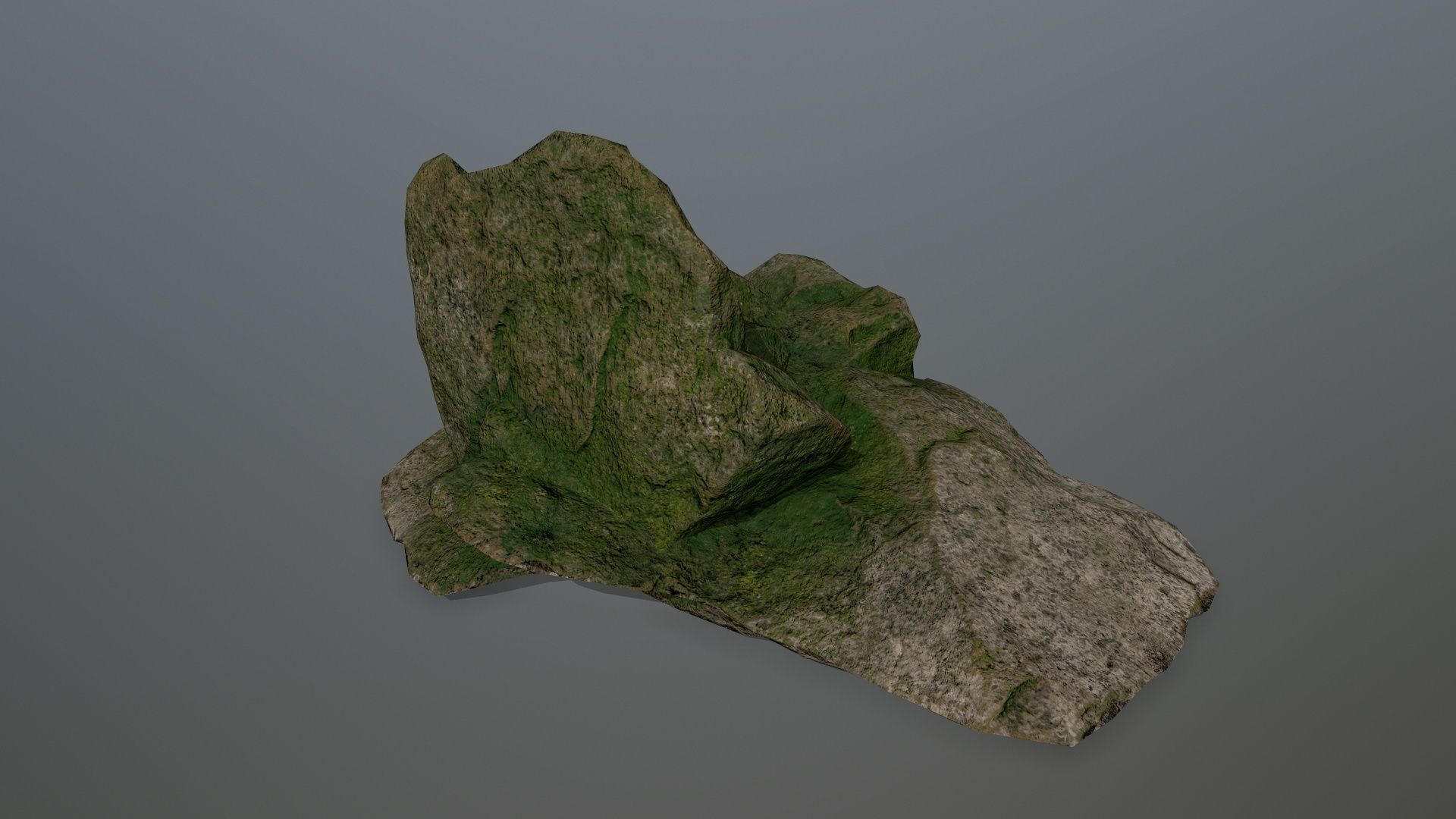 Rocks set 6 rock Low-poly 3D model_1