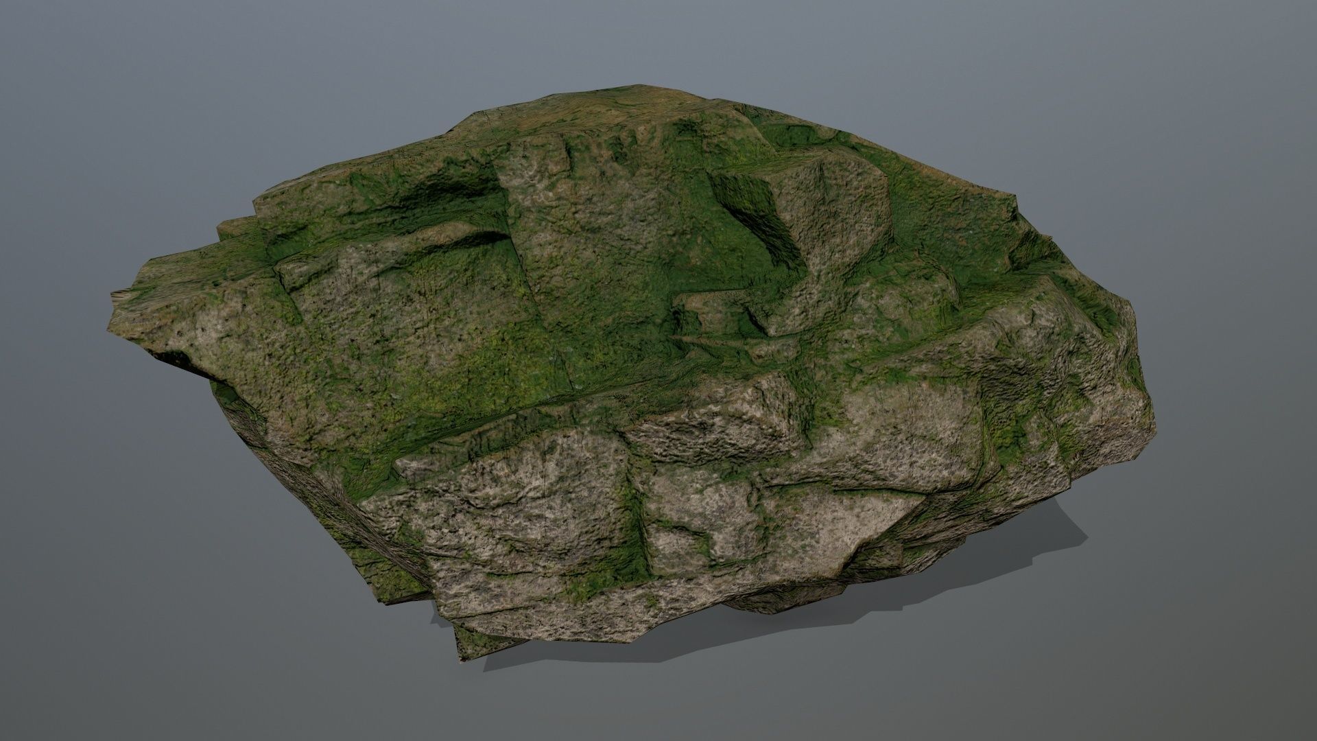 Rocks set 6 rock Low-poly 3D model_9