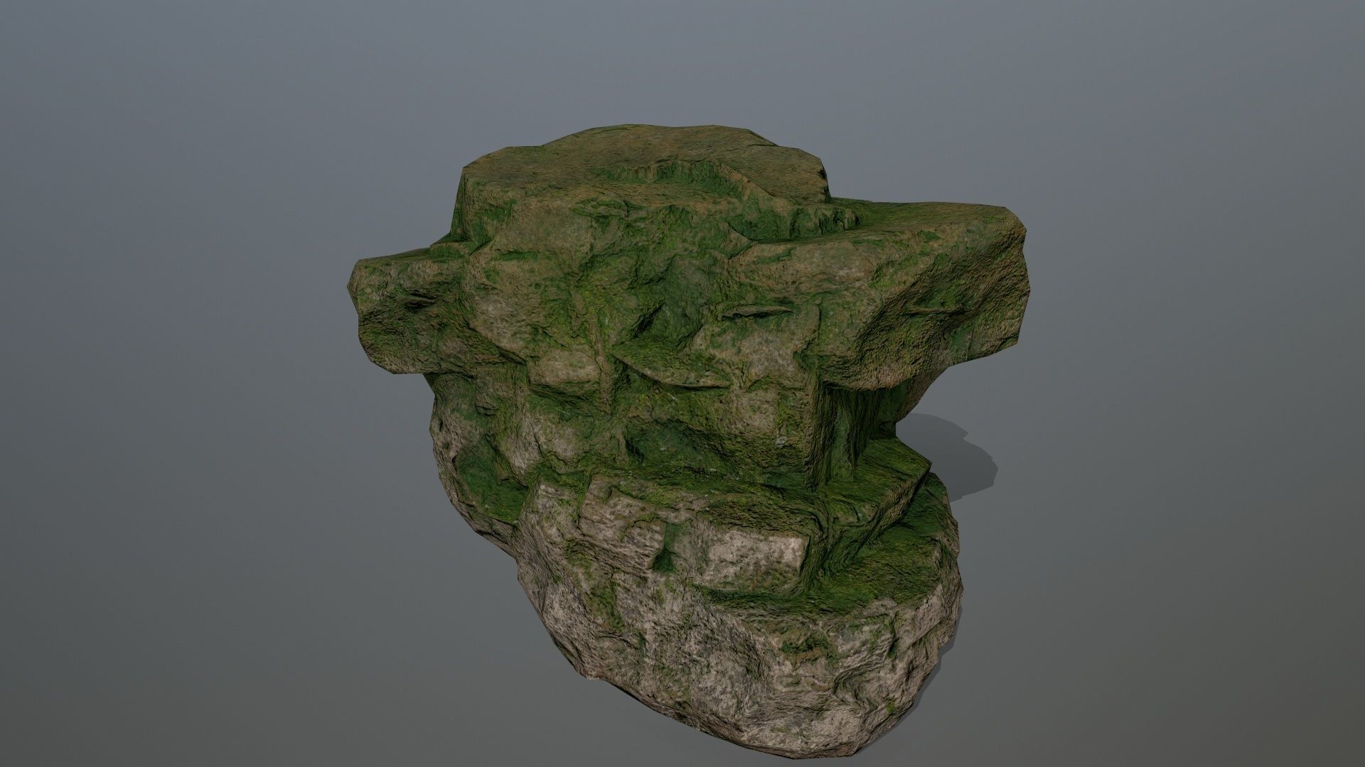Rocks set 6 rock Low-poly 3D model_6