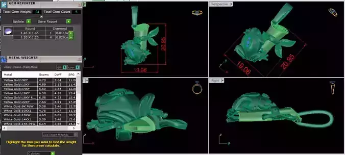 Frog Pendant Diamond