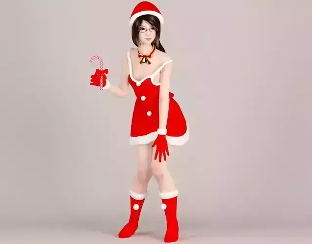 Natsumi Christmas pose 02