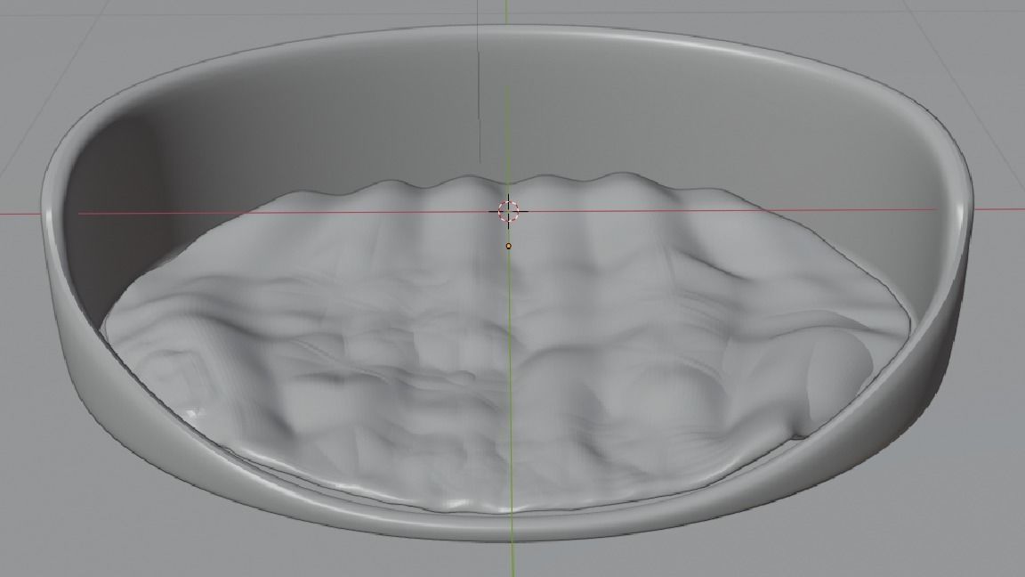 Dog bed Lamp shade and plug socket with wire 3D model_1