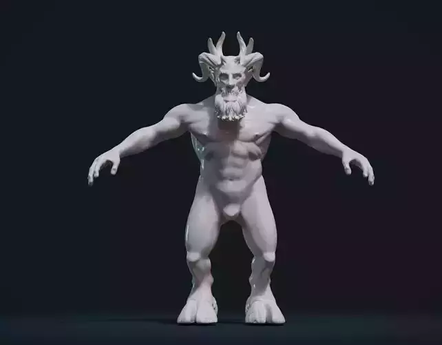 Demon figure 3D print model