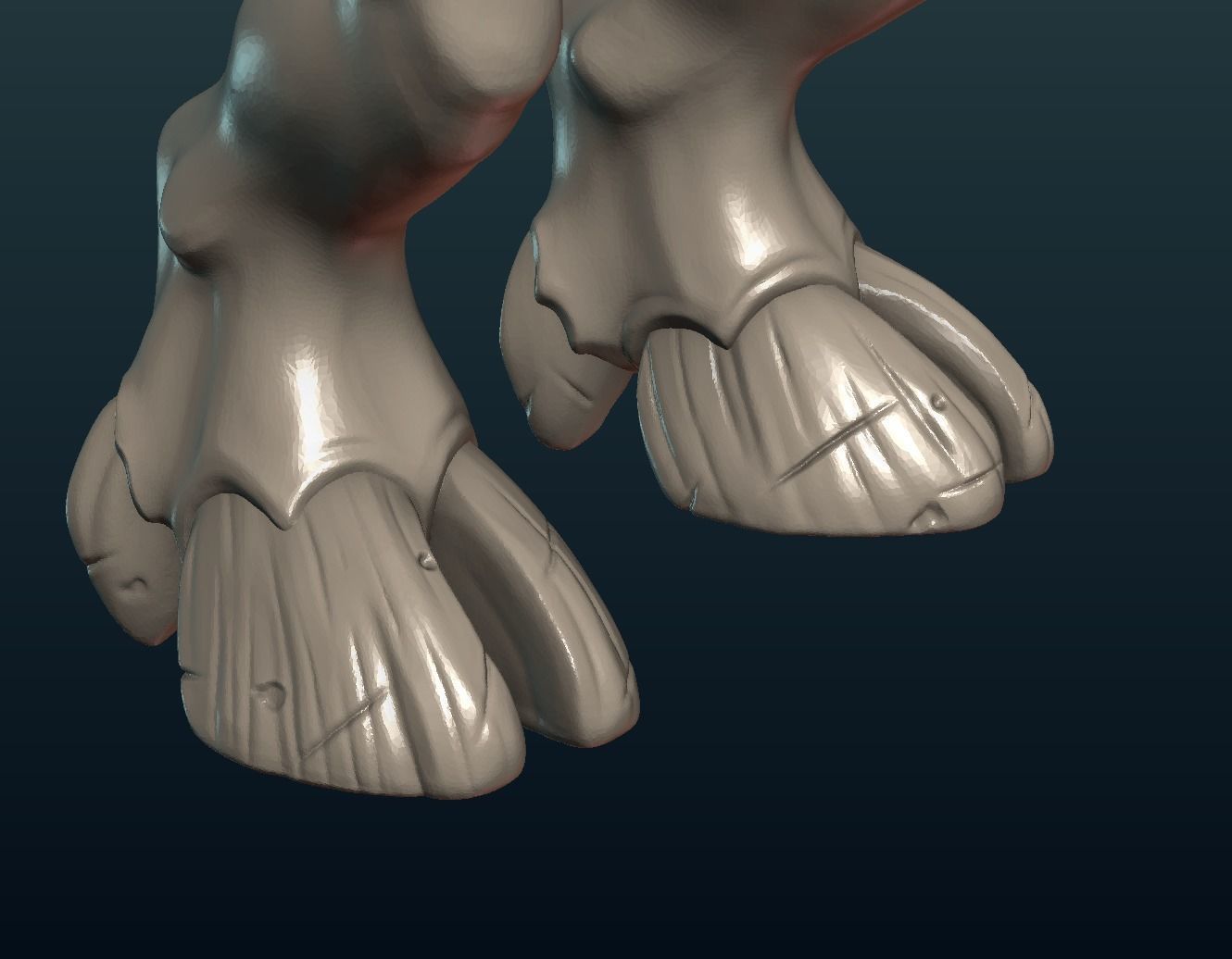 Demon figure 3D print model_13