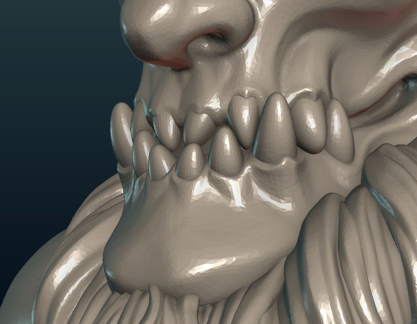Demon figure 3D print model_19