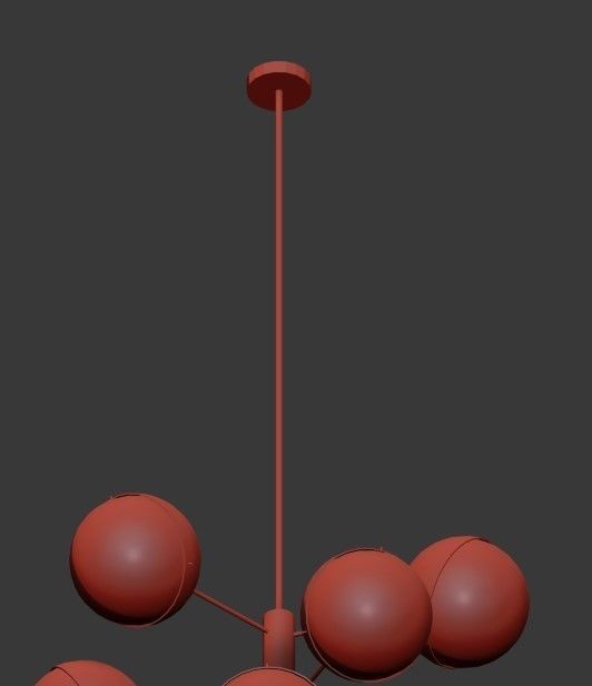 BRASS OPALINE GLASS 3D model_3