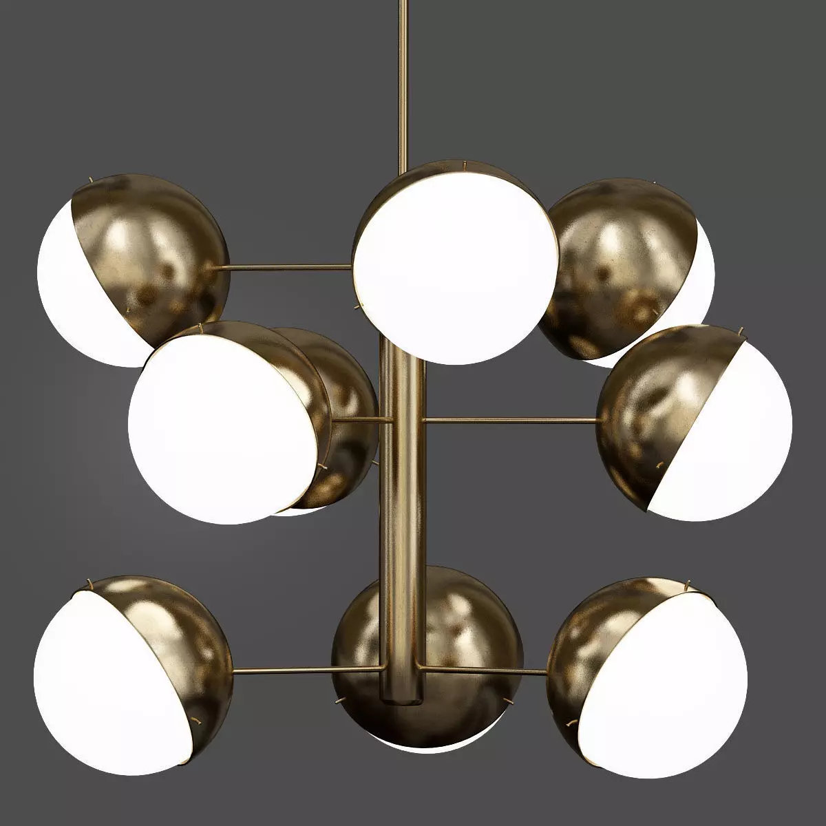 BRASS OPALINE GLASS 3D model_0