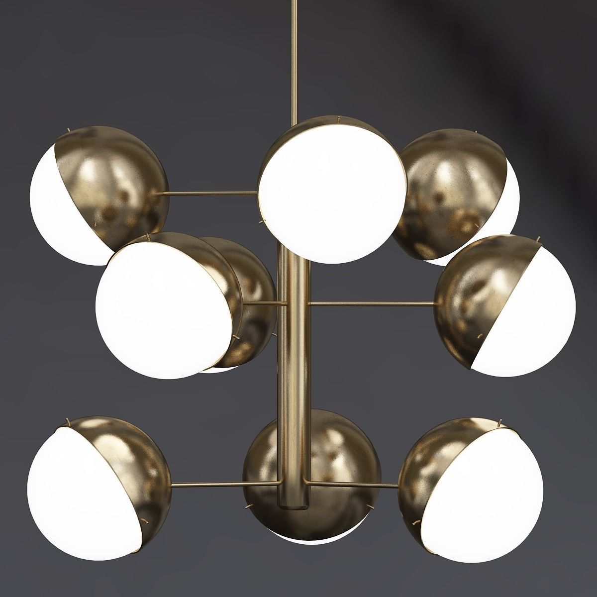 BRASS OPALINE GLASS 3D model_1