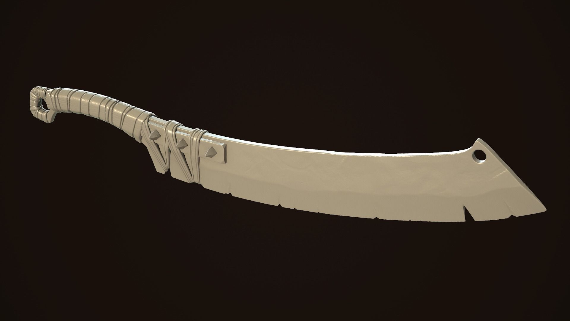 Orcish Slasher  3D print model_2
