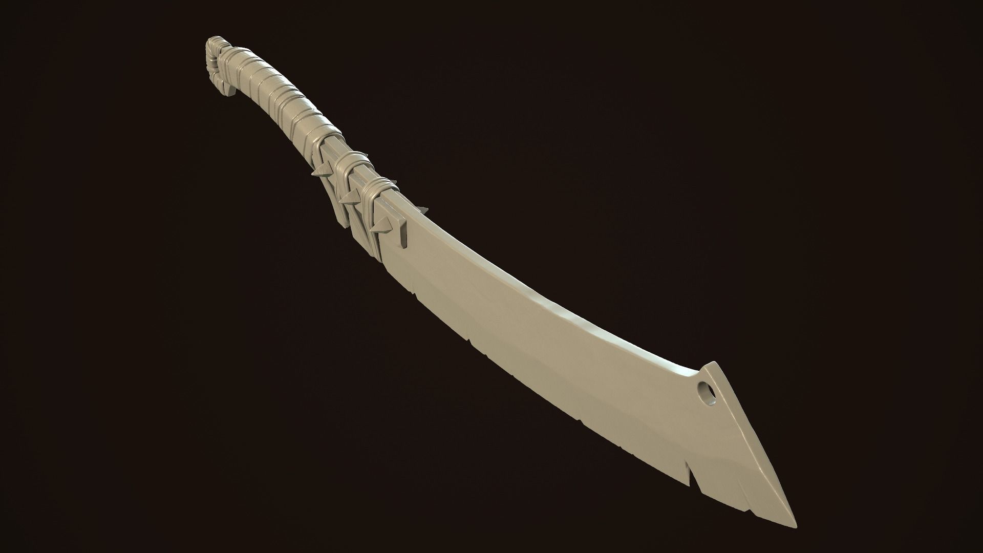Orcish Slasher  3D print model_3