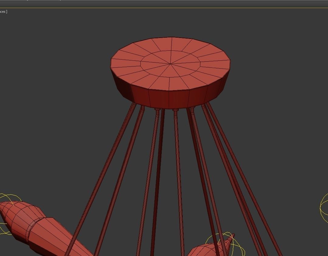 1960S MID CENTURY GRAND SCALED TWENTY FOUR LIGHT CHANDELIER 3D model_4