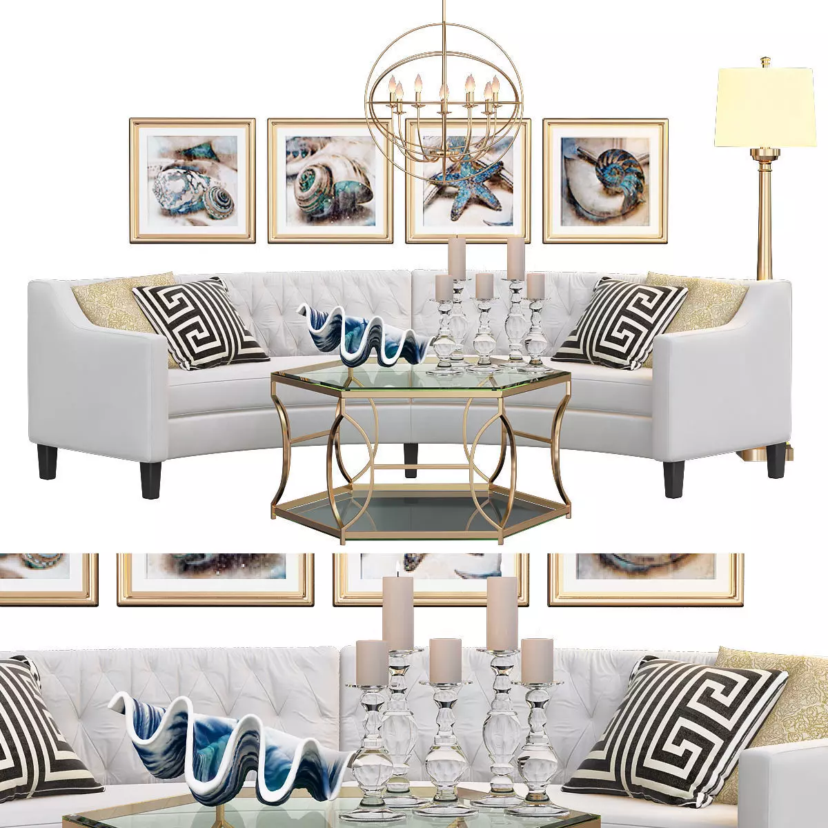 Z Gallerie sofa 3D model_0