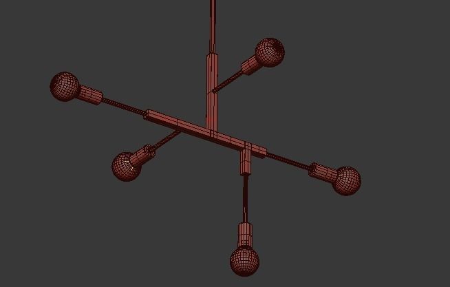 Lambert Fils studio CLIFF SUSPENSION lamp 3D model_5