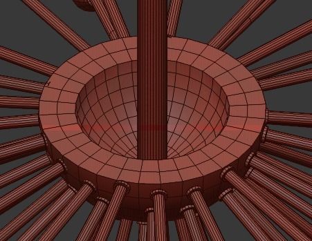 LAMPARA  SPUTNIK Icono del diseno 3D model_4