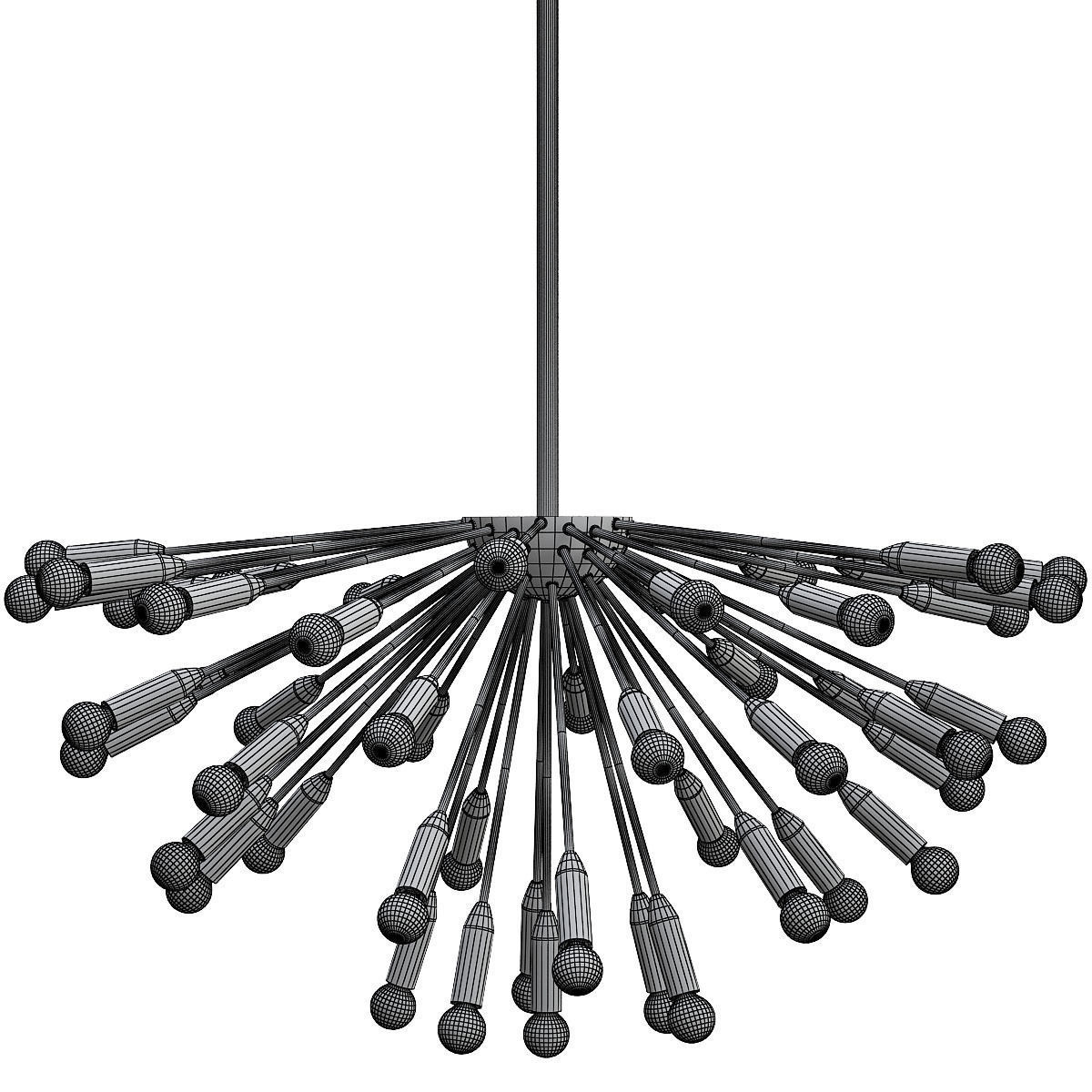 LAMPARA  SPUTNIK Icono del diseno 3D model_1