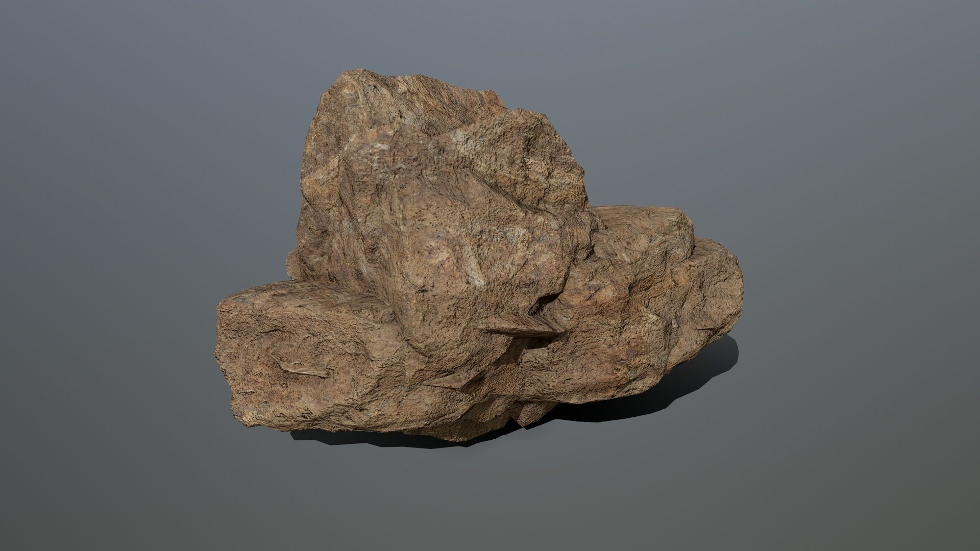 Rocks set 7 rock Low-poly 3D model_4