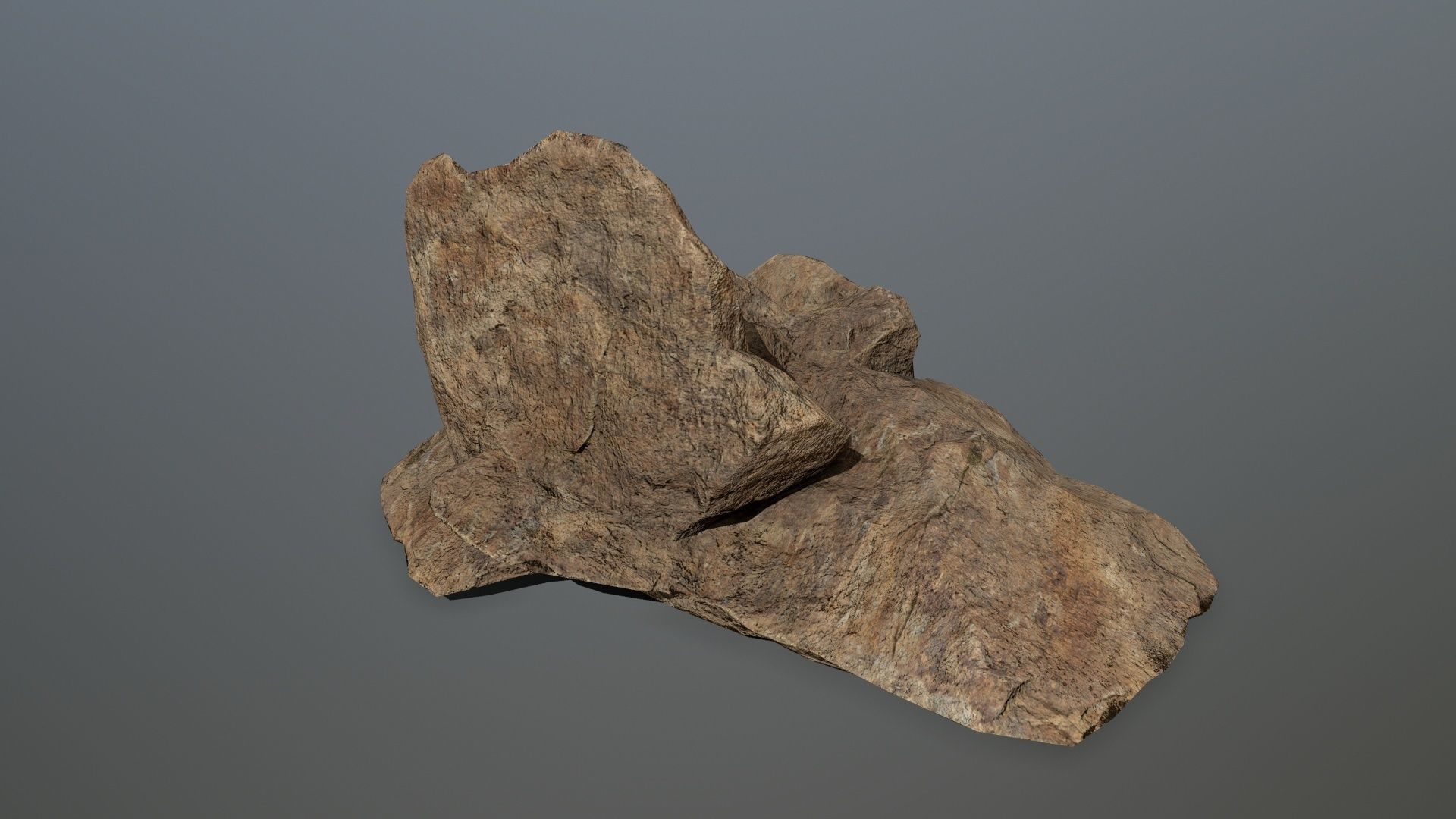 Rocks set 7 rock Low-poly 3D model_1
