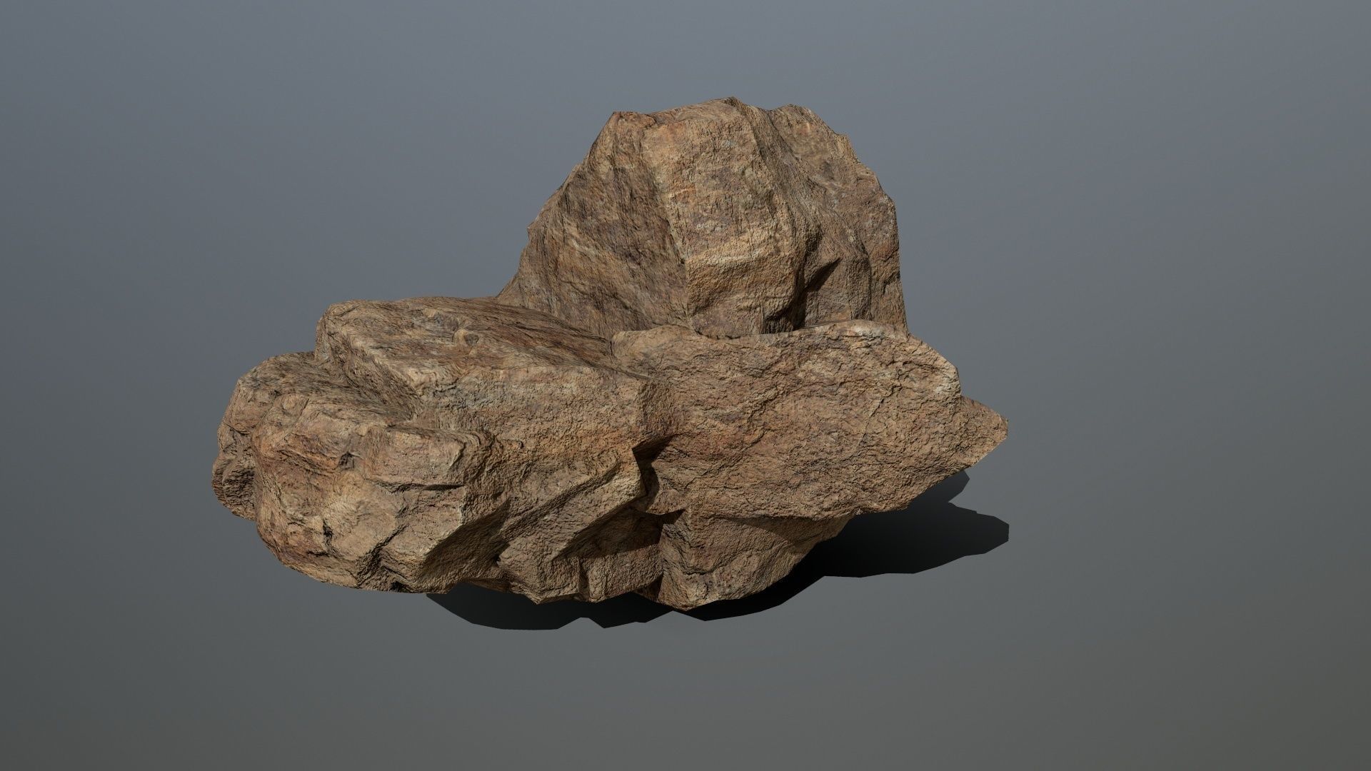 Rocks set 7 rock Low-poly 3D model_3