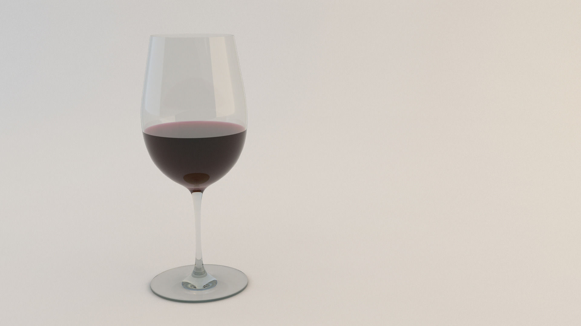 GLASS---Wine three wine glasses Free 3D model_1