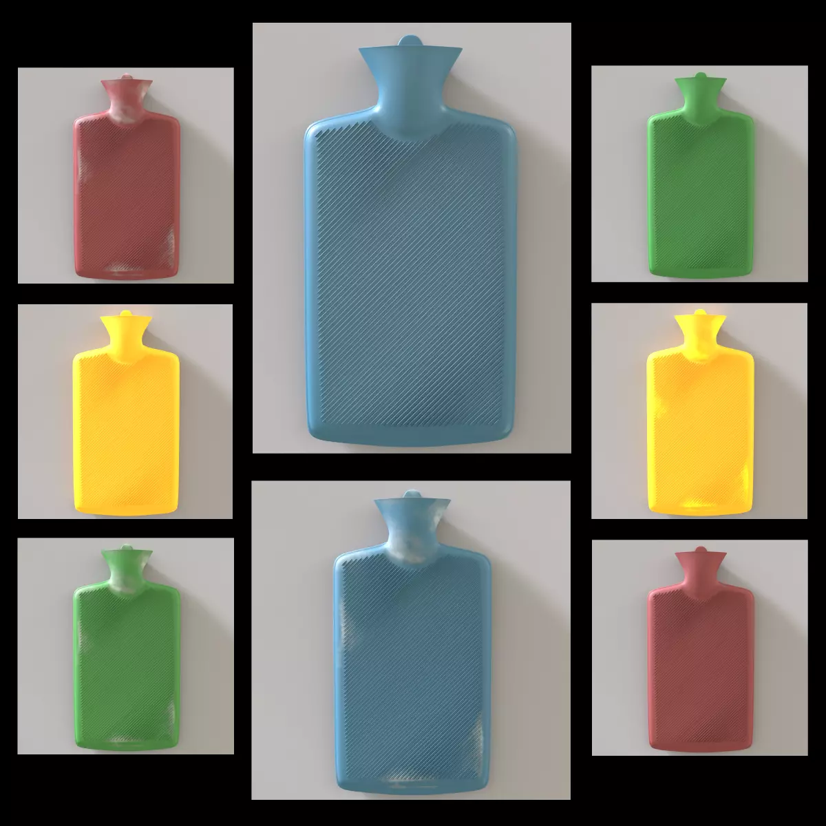 Hot Water Bottle 3D model_0