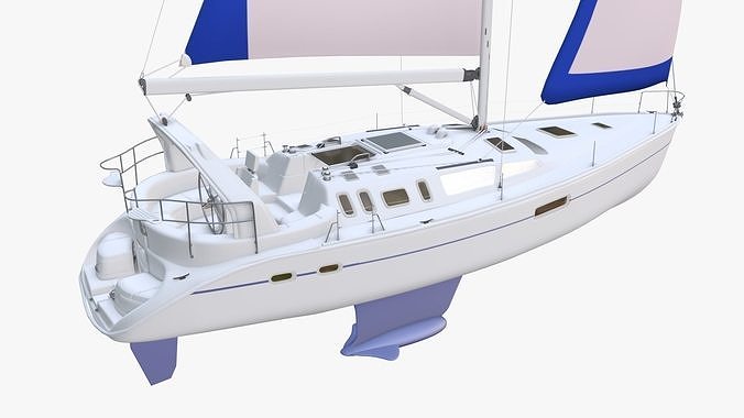 Hunter 410 yacht 3D model