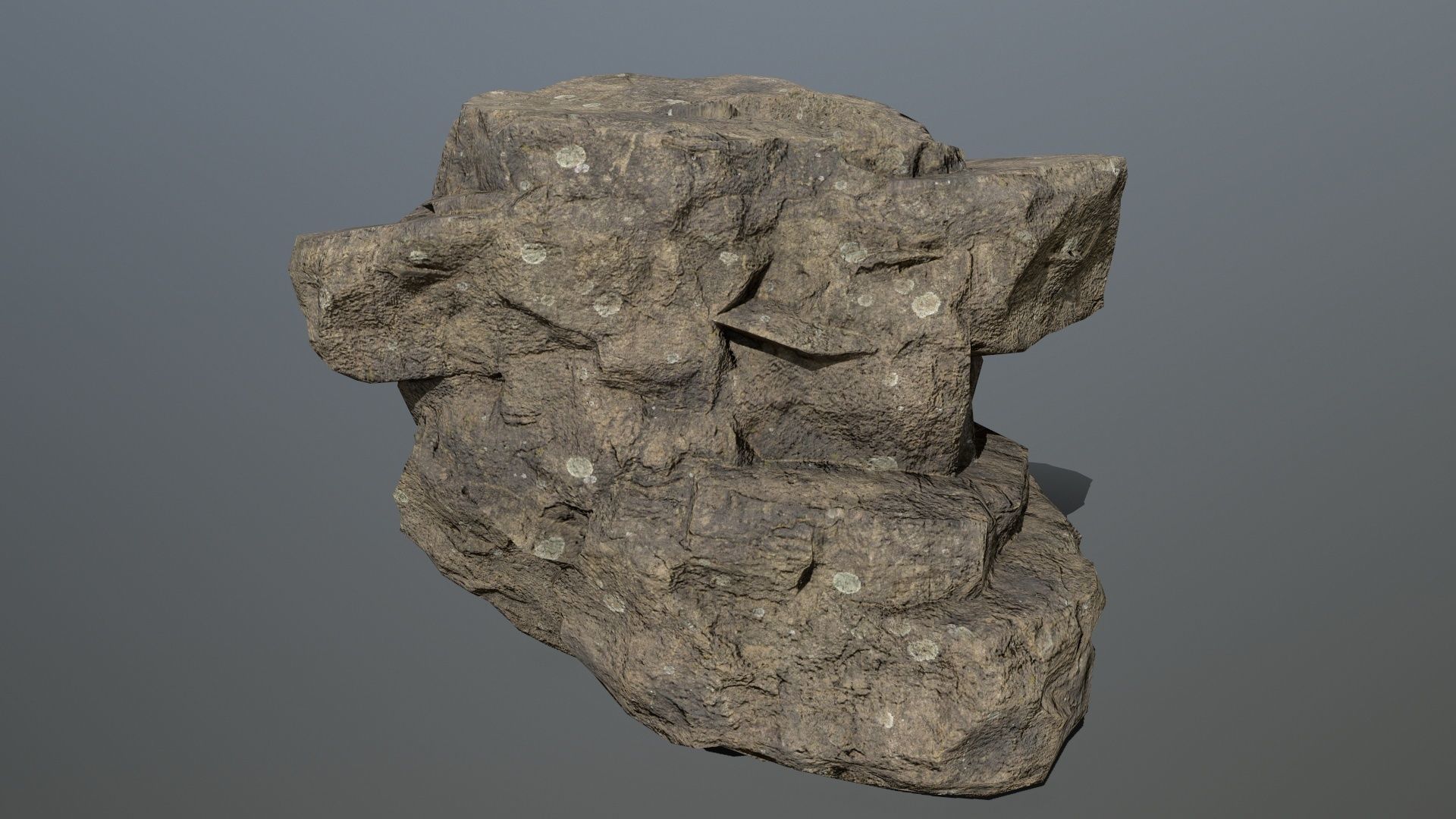 Rocks set 8 rock Low-poly 3D model_6