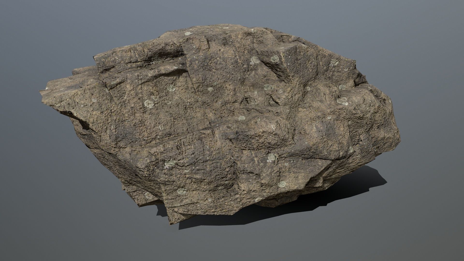 Rocks set 8 rock Low-poly 3D model_9