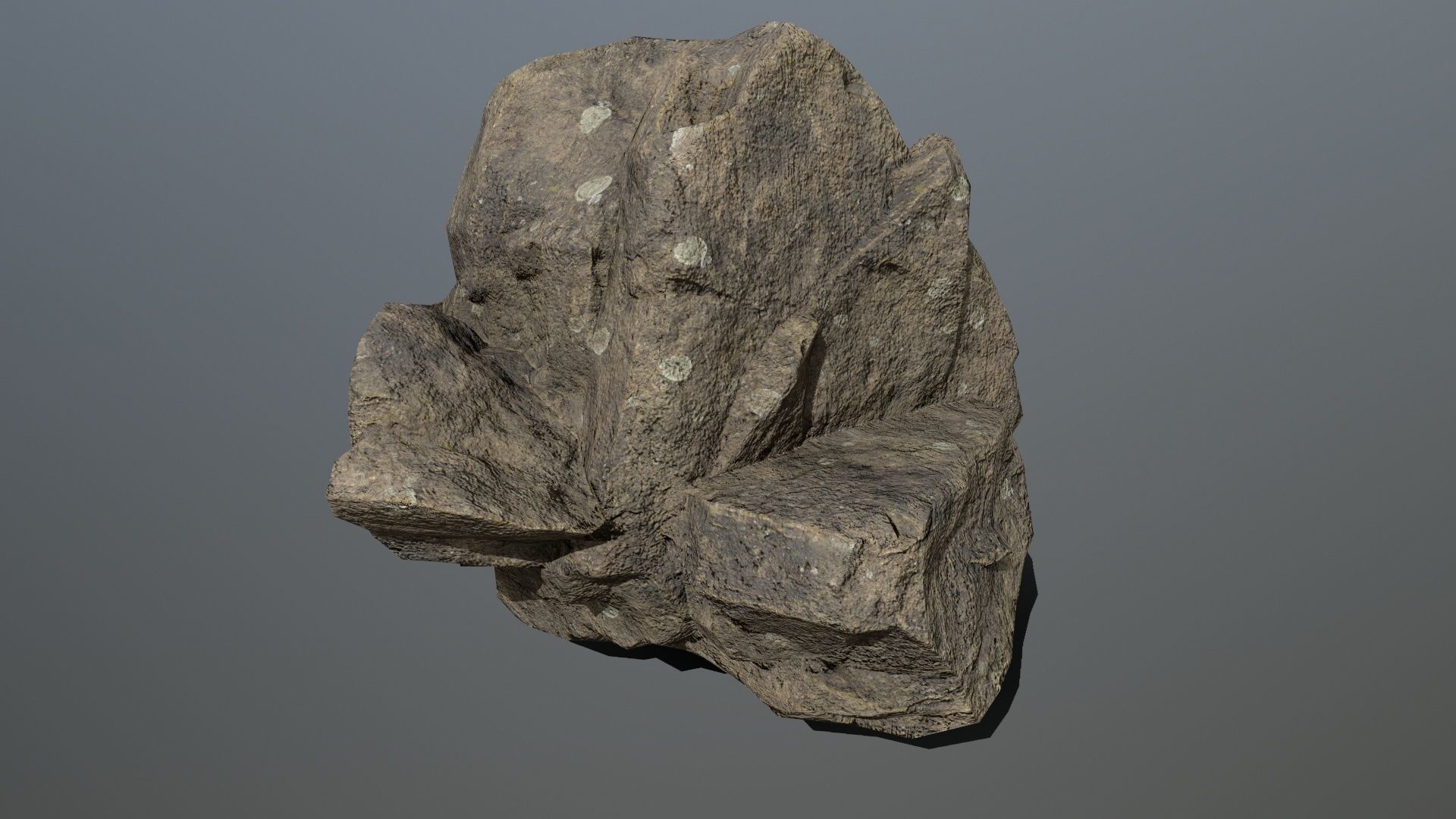 Rocks set 8 rock Low-poly 3D model_4