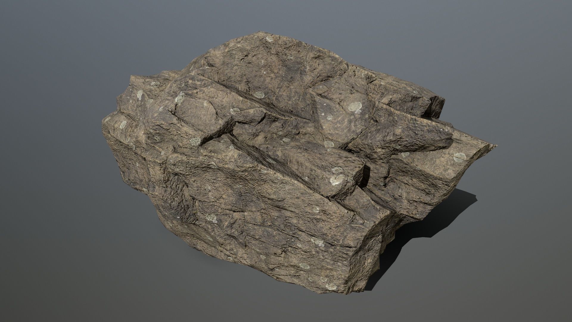 Rocks set 8 rock Low-poly 3D model_10
