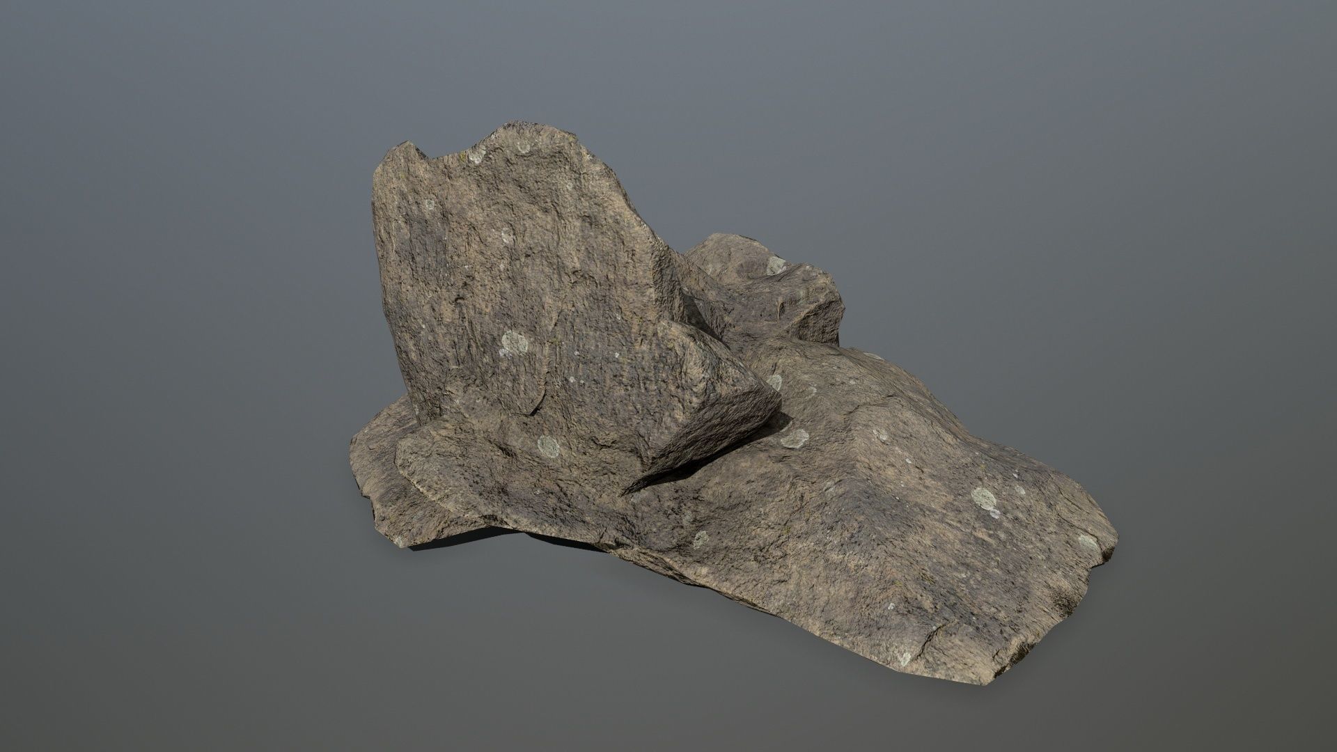 Rocks set 8 rock Low-poly 3D model_1