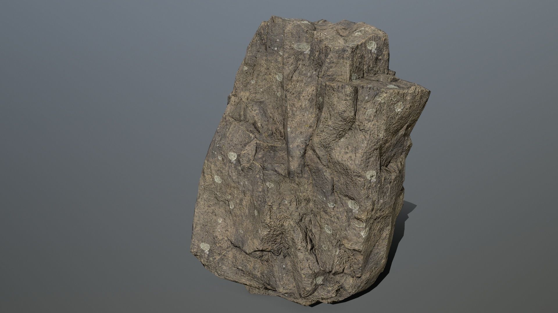 Rocks set 8 rock Low-poly 3D model_8