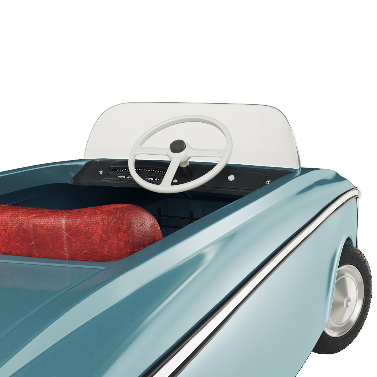Pedal car Moskvich AZLK 3D model_3