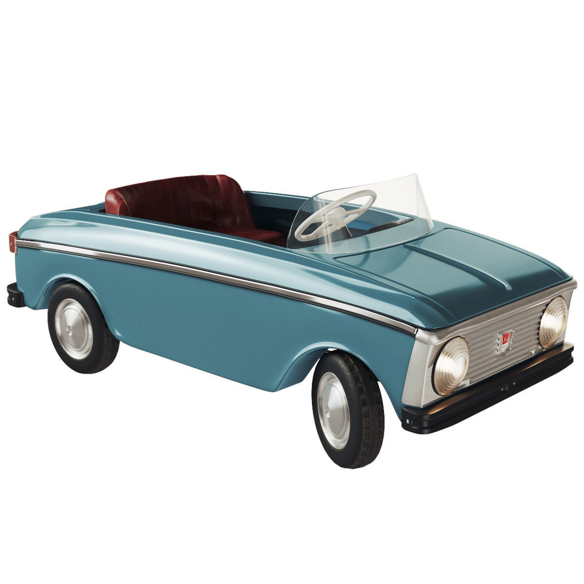 Pedal car Moskvich AZLK 3D model_2