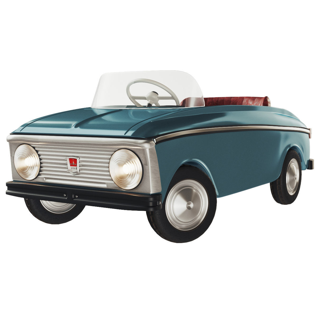 Pedal car Moskvich AZLK 3D model_1