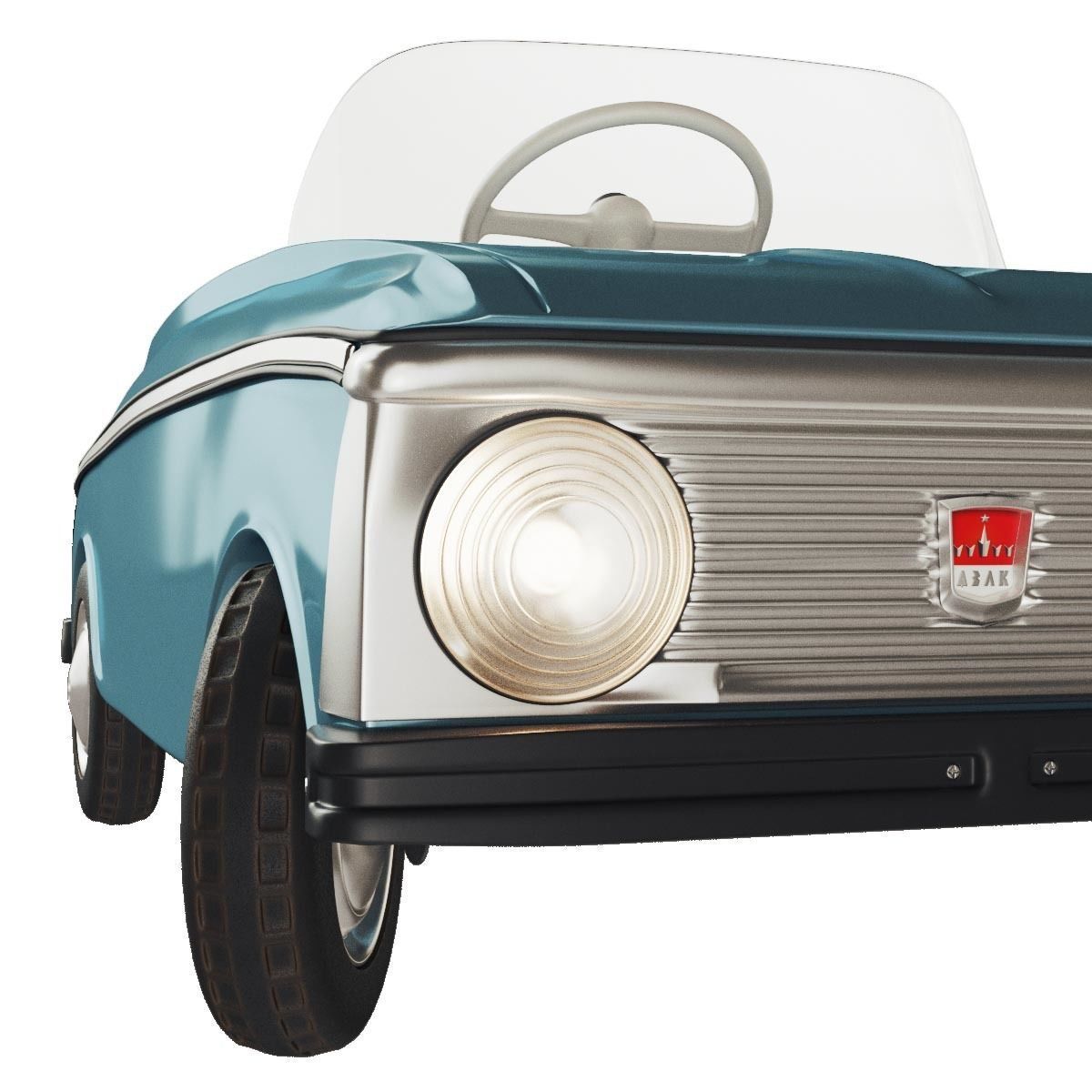 Pedal car Moskvich AZLK 3D model_5