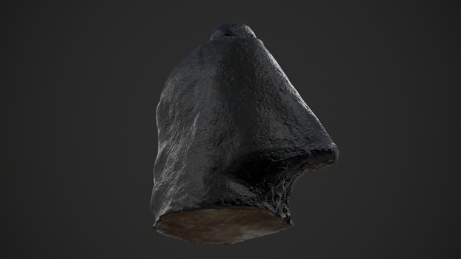 Gandhi by Claire Sheridan Low-poly 3D model_11