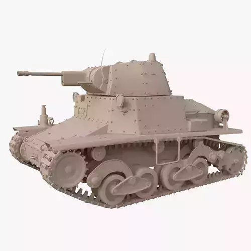 Tank L6 40 Ansaldo Fiat Italian Clay Mental Ray  3D model