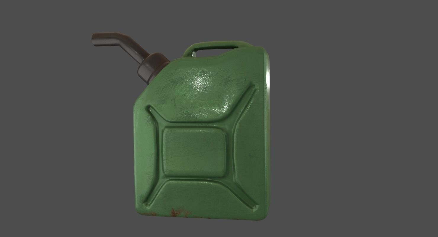 Jerry Can Low-poly 3D model_4