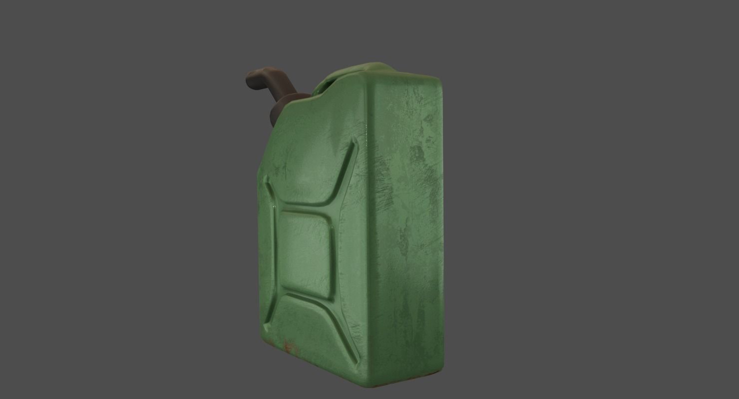 Jerry Can Low-poly 3D model_3