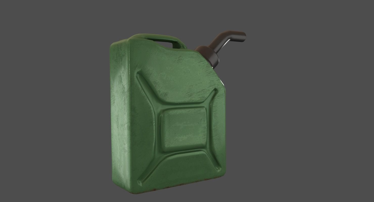Jerry Can Low-poly 3D model_2